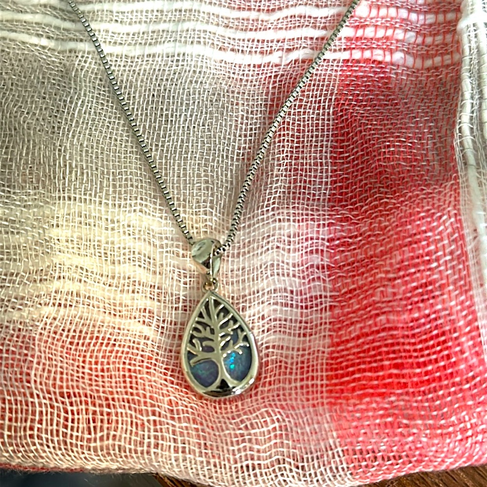 Gemstone Tree Necklace